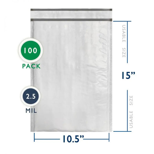 100 Pc Poly Bubble Mailer (10.5" X 15') #5
