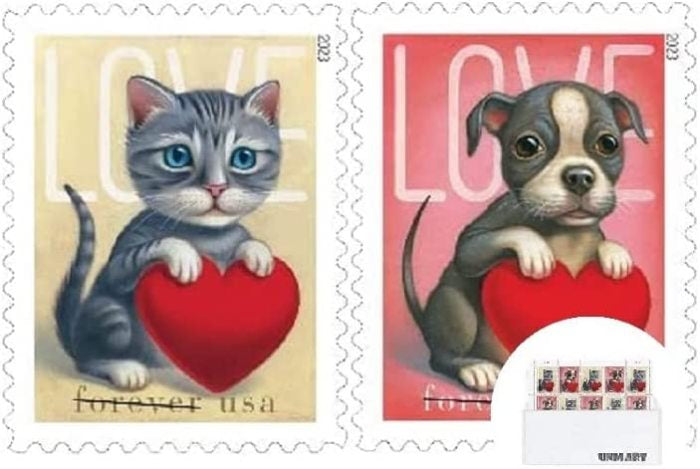 100x Puppy Love USPS Postage Forever Stamps