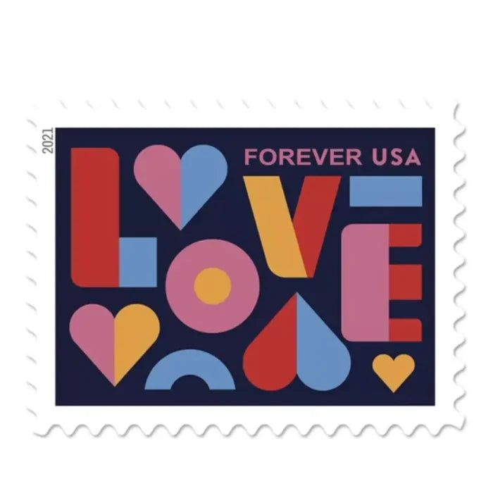 100x Love USPS Postage Forever Stamps