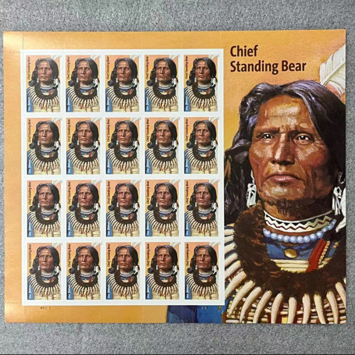 100 Chief Standing Bear USPS Stamps