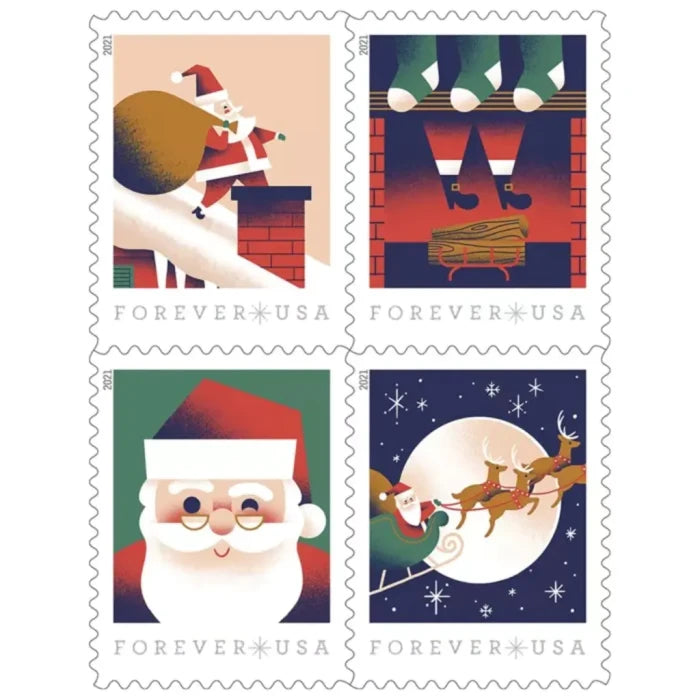 100 USPS Holiday Forever Stamps